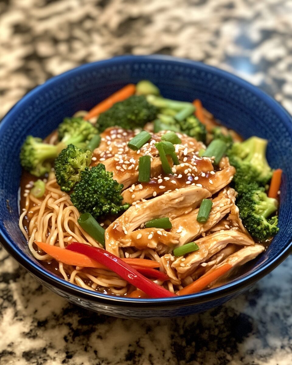 Crockpot Chicken Lo Mein