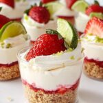 Strawberry Key Lime Cheesecake Cups