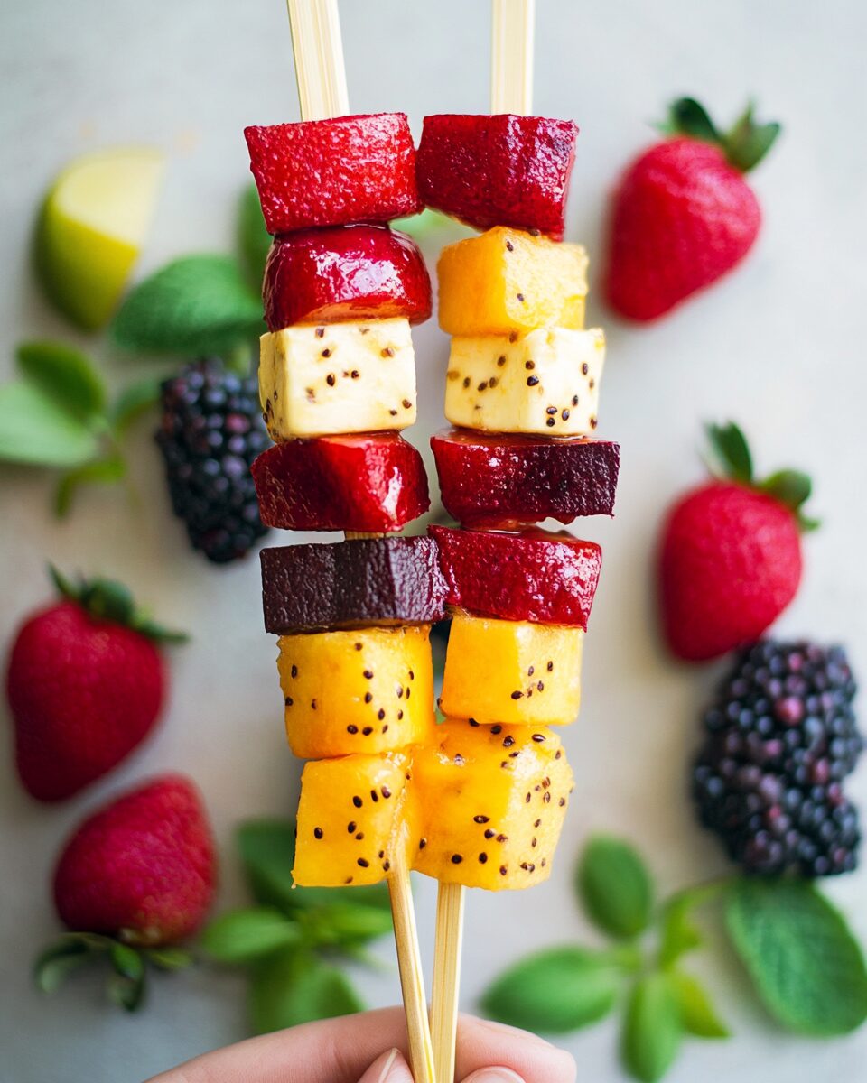 Fruit and Cheese Kabobs