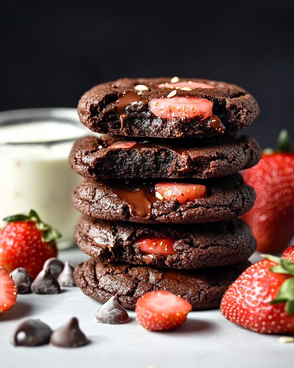 Chocolate Strawberry Cookies