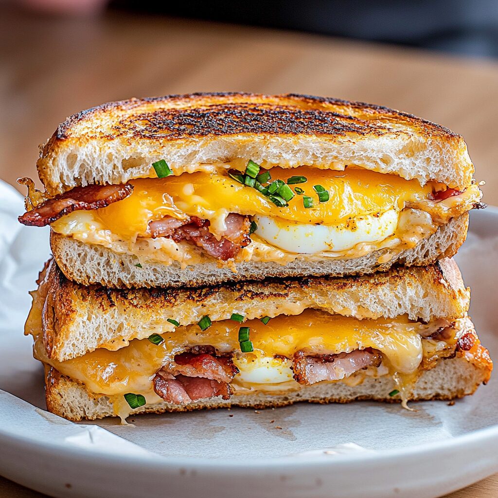 Cheesy Breakfast Grilled Sandwich