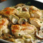 Romantic Chicken with Artichokes and Mushrooms