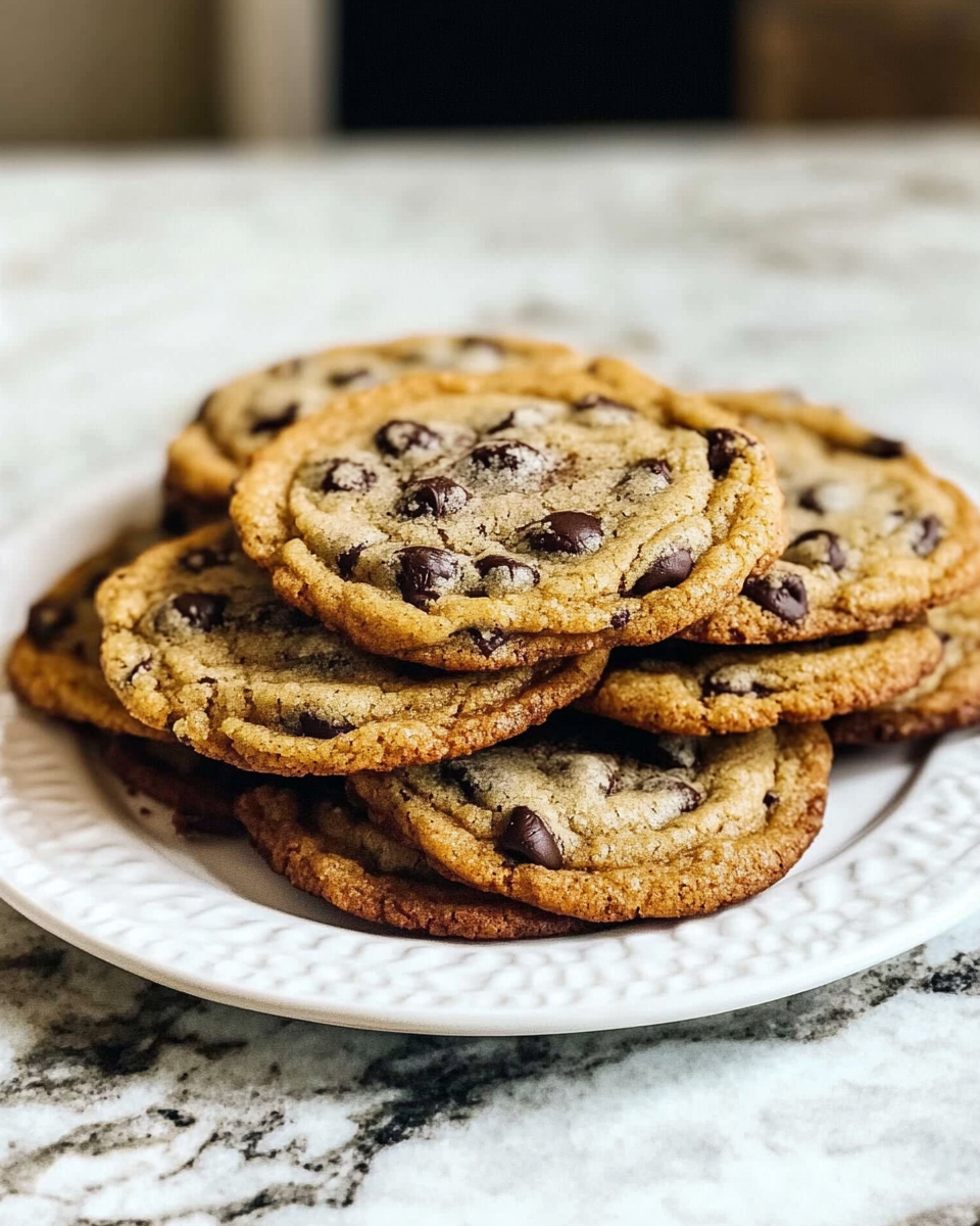 Crispy Chocolate Chip Cookies