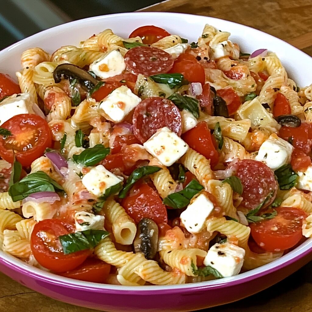 Supreme Pizza Pasta Salad