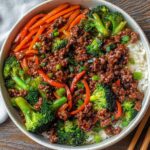 Teriyaki Ground Beef Stir Fry Bowls