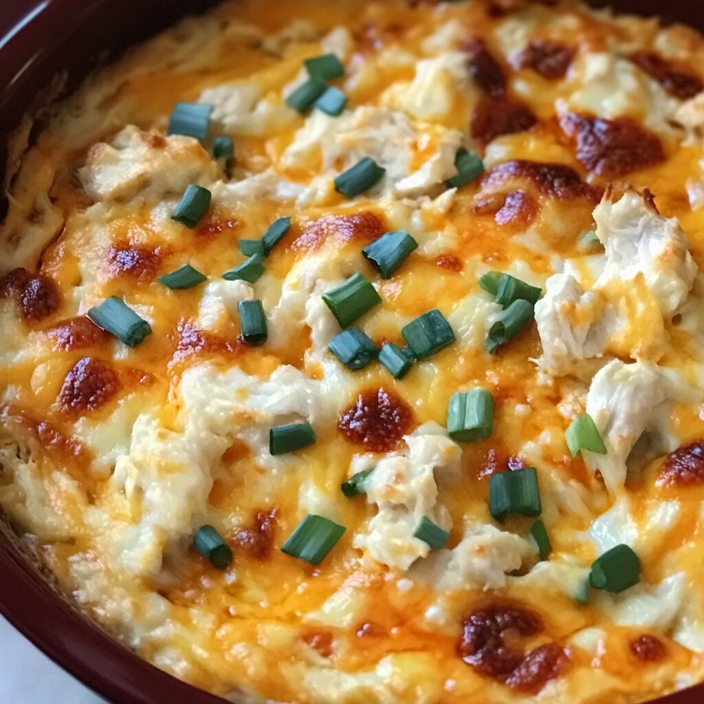 Buffalo Chicken and Artichoke Dip