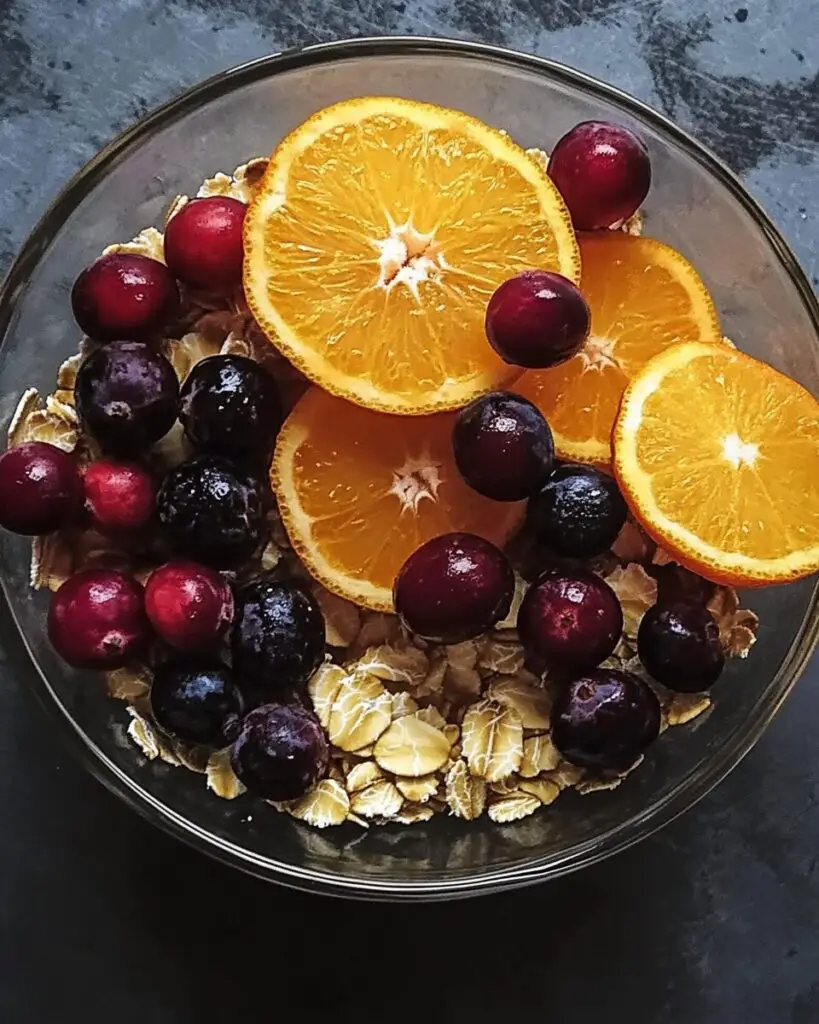 Cranberry Orange Spiced Oatmeal