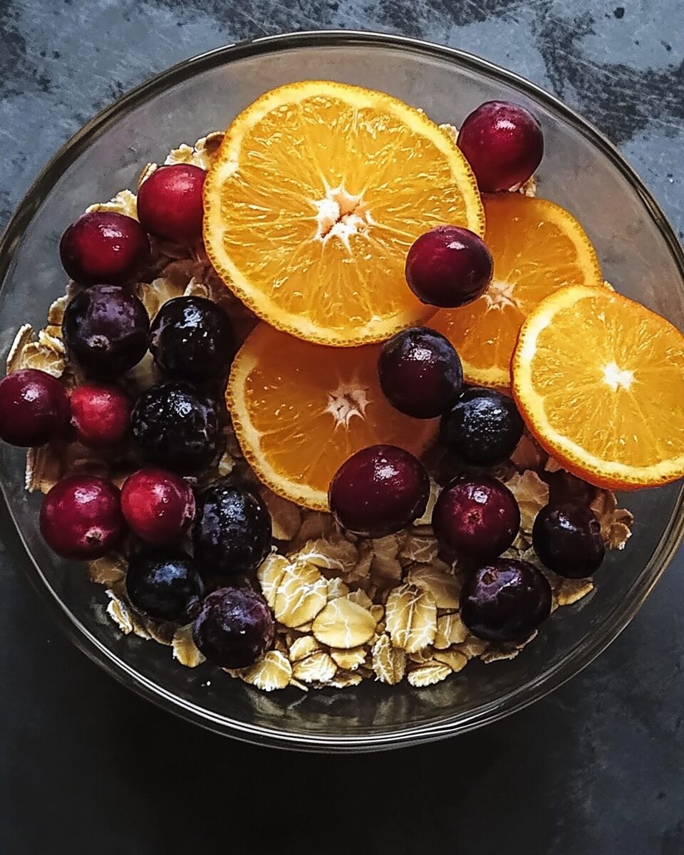 Cranberry Orange Spiced Oatmeal