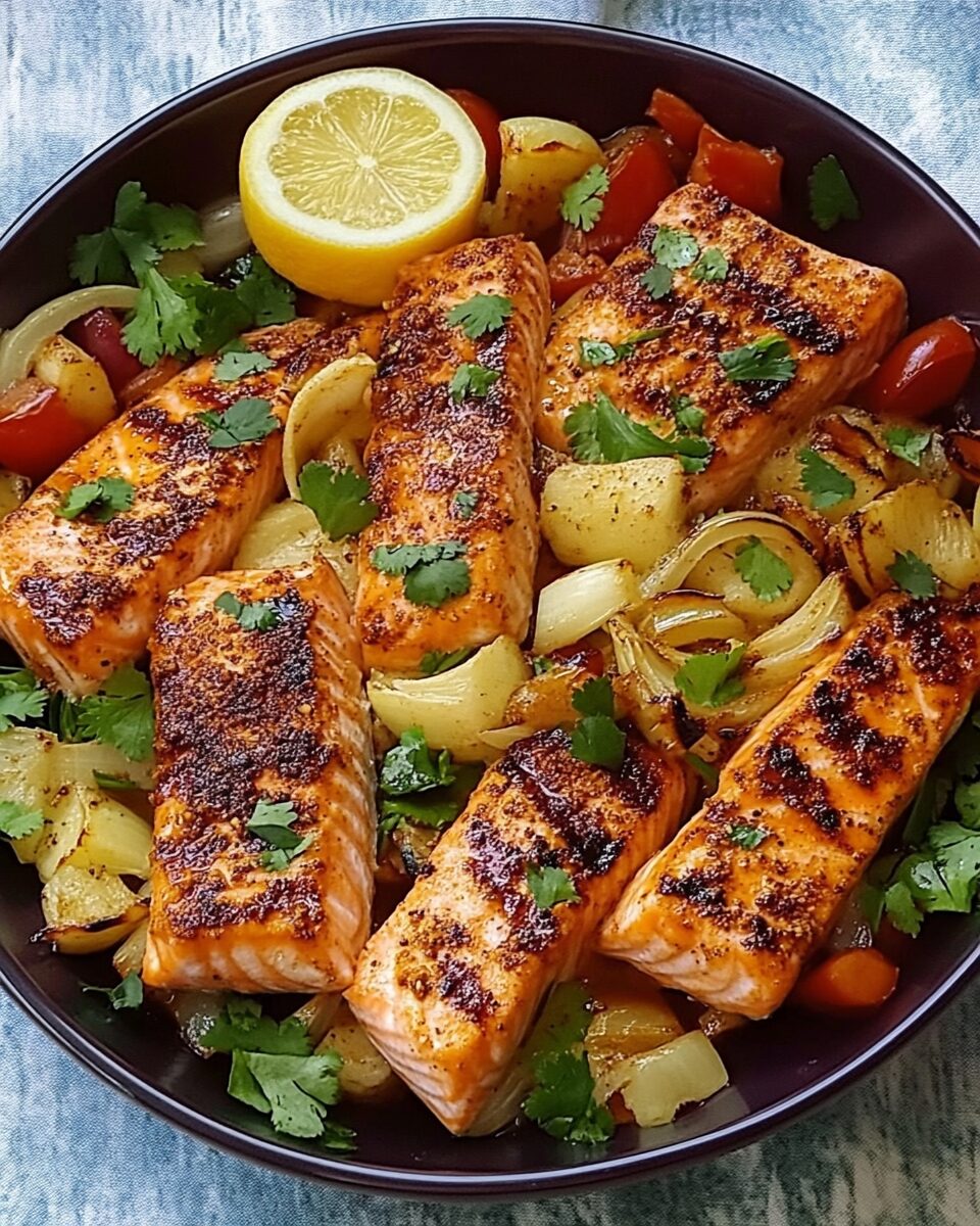 Moroccan Spiced Grilled Salmon