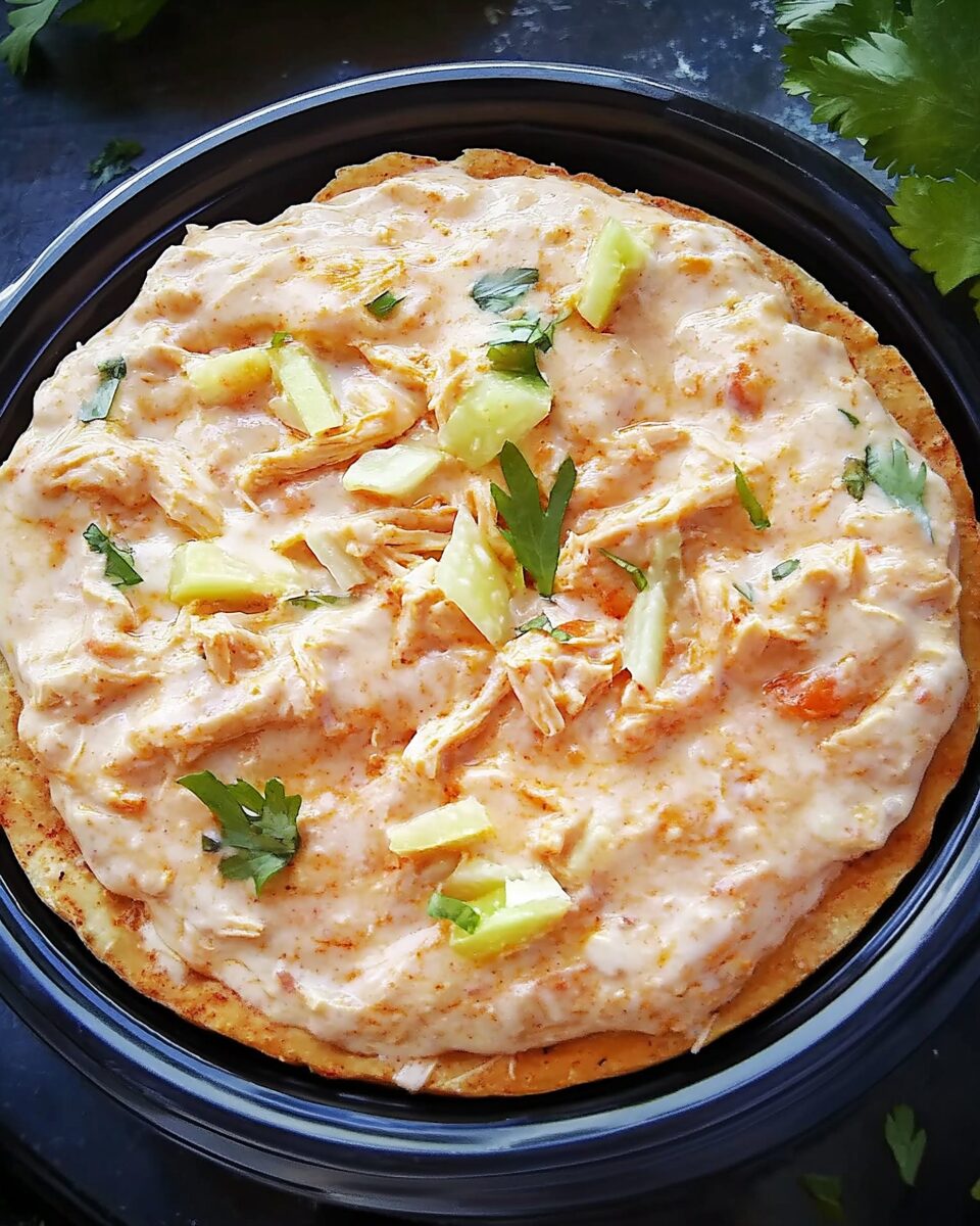 Buffalo Ranch Chicken and Cheese Dip