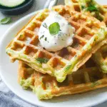 Zucchini Cheddar Waffles