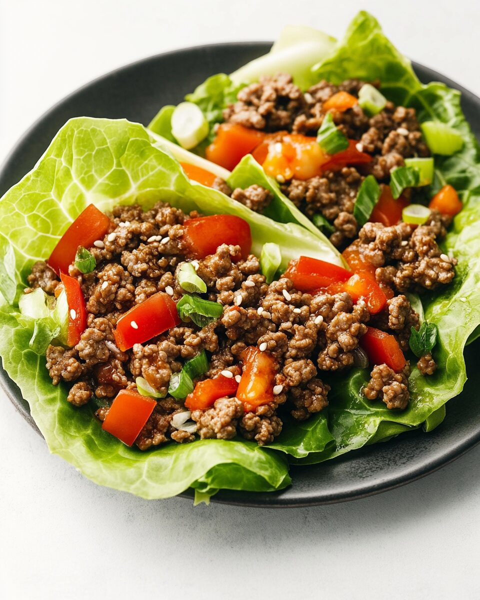Ground Beef Lettuce Wraps