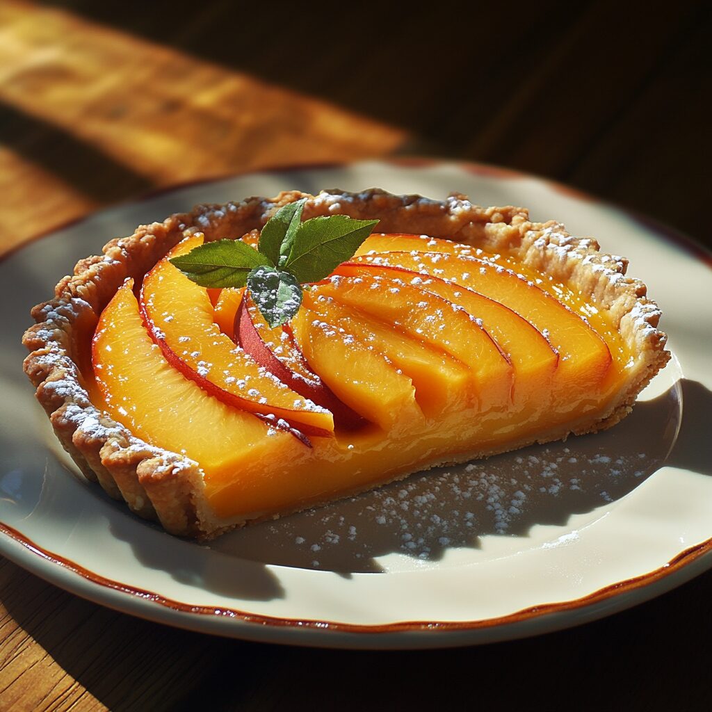 Velvet Peach Delight Tart