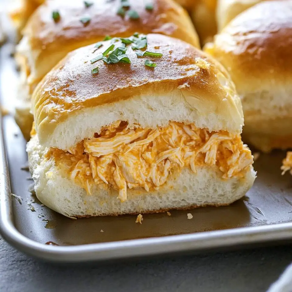 Buffalo Chicken Dip Sliders