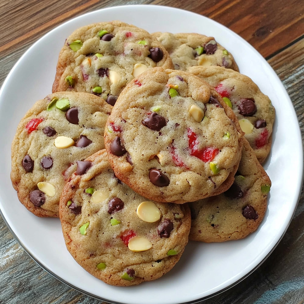 Spumoni Chocolate Chip Cookies