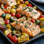 Sheet Pan Roasted Salmon & Vegetables