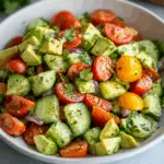 Cucumber, Tomato, and Avocado Salad