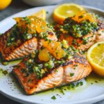 Grilled Salmon with Citrus Salsa Verde