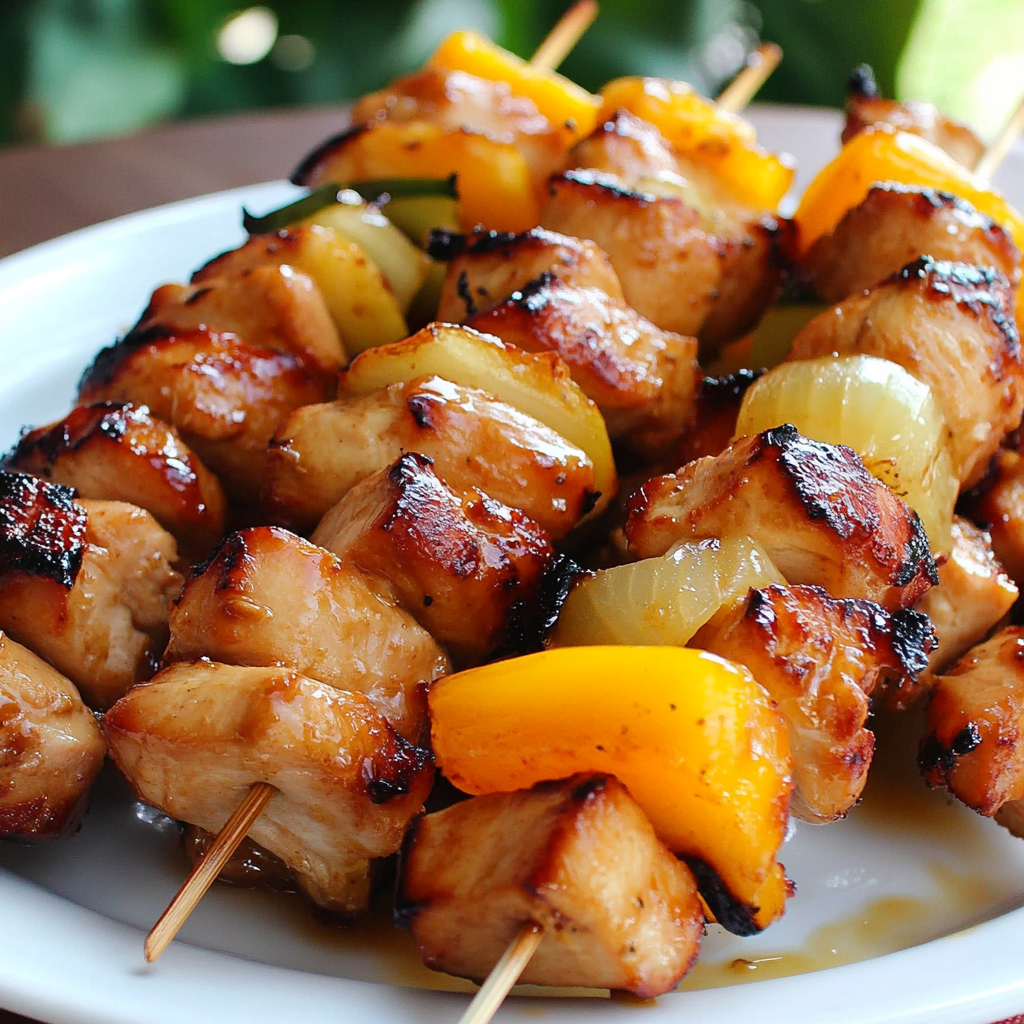 Hawaiian Chicken Kabobs
