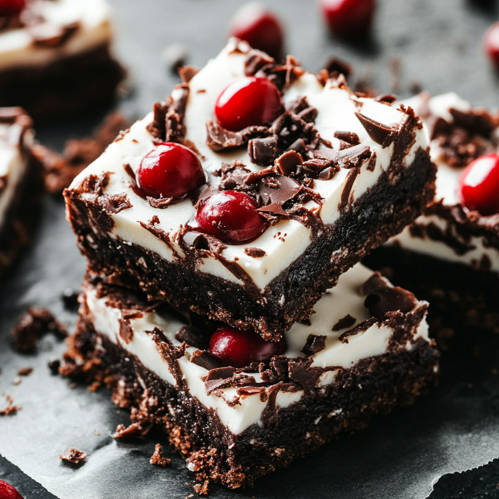 Fudgy Black Forest Bars