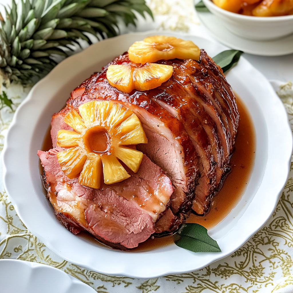 Slow Cooker Honey-Glazed Ham