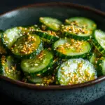 Sesame Cucumber Salad with Mustard Seeds