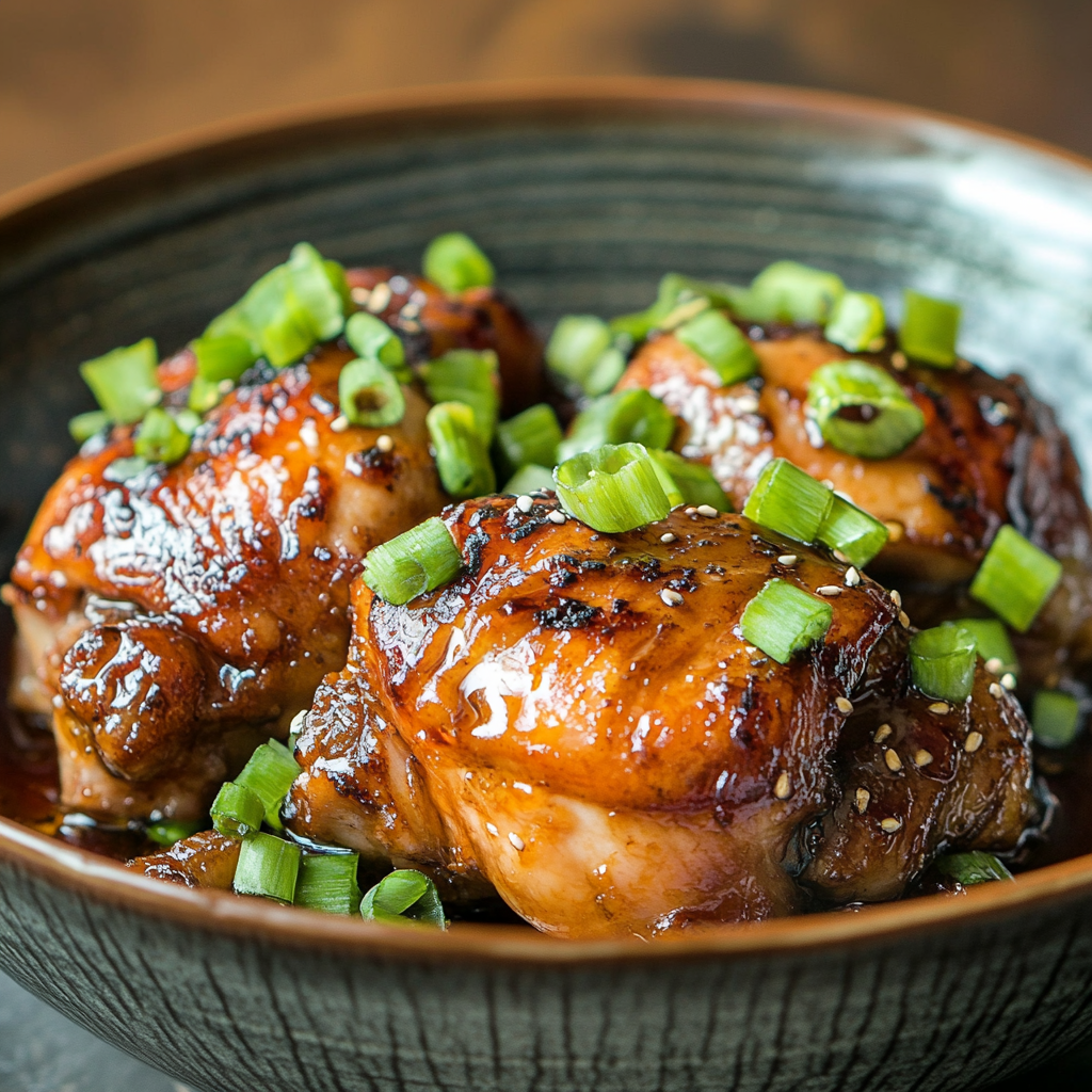 Soy Sauce Braised Chicken Thighs