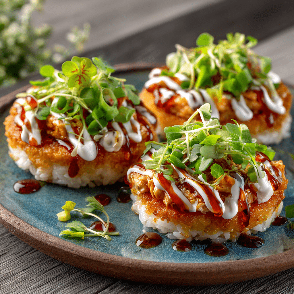 Buffalo Chicken Rice Cakes