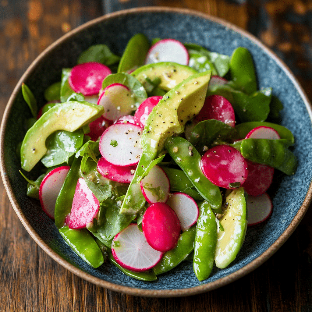 Sugar Snap Pea and Radish Salad