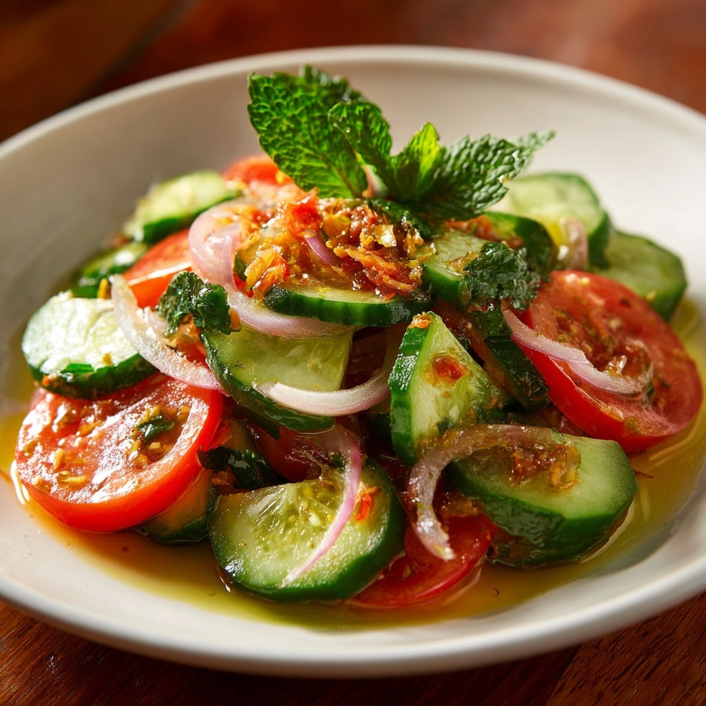 Ensaladang Pipino at Kamatis (Cucumber–Tomato Salad)
