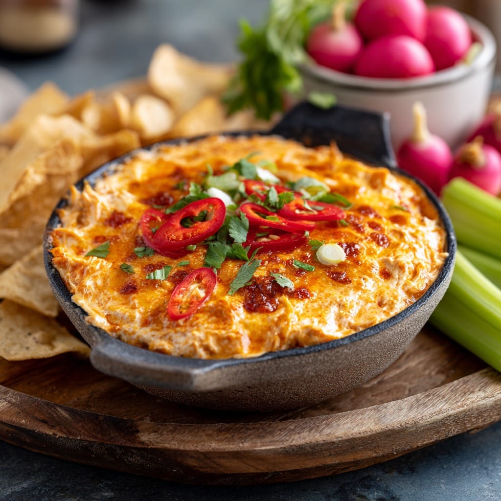 Healthier Buffalo Chicken Dip