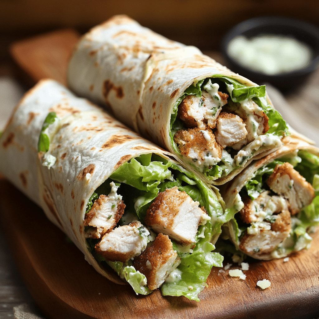Chicken Caesar Wraps
