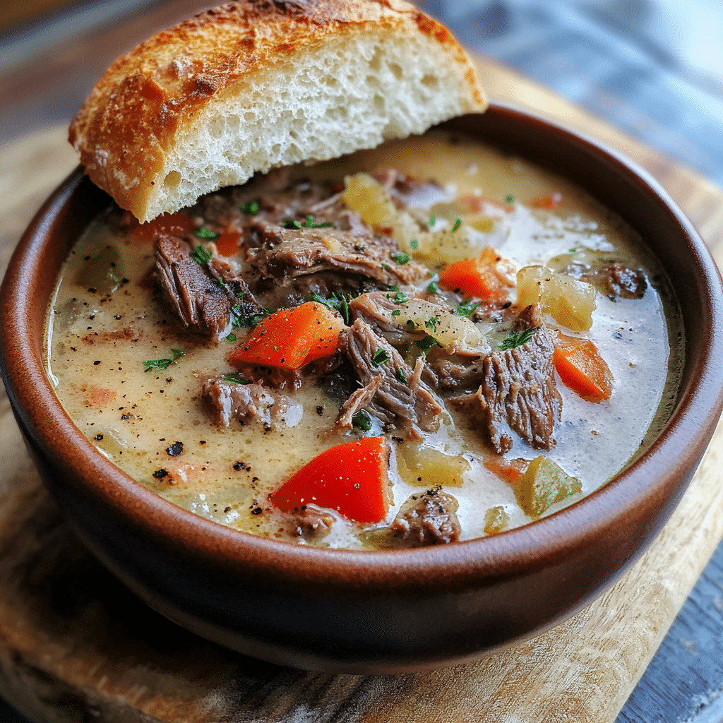 Philly Cheesesteak Soup