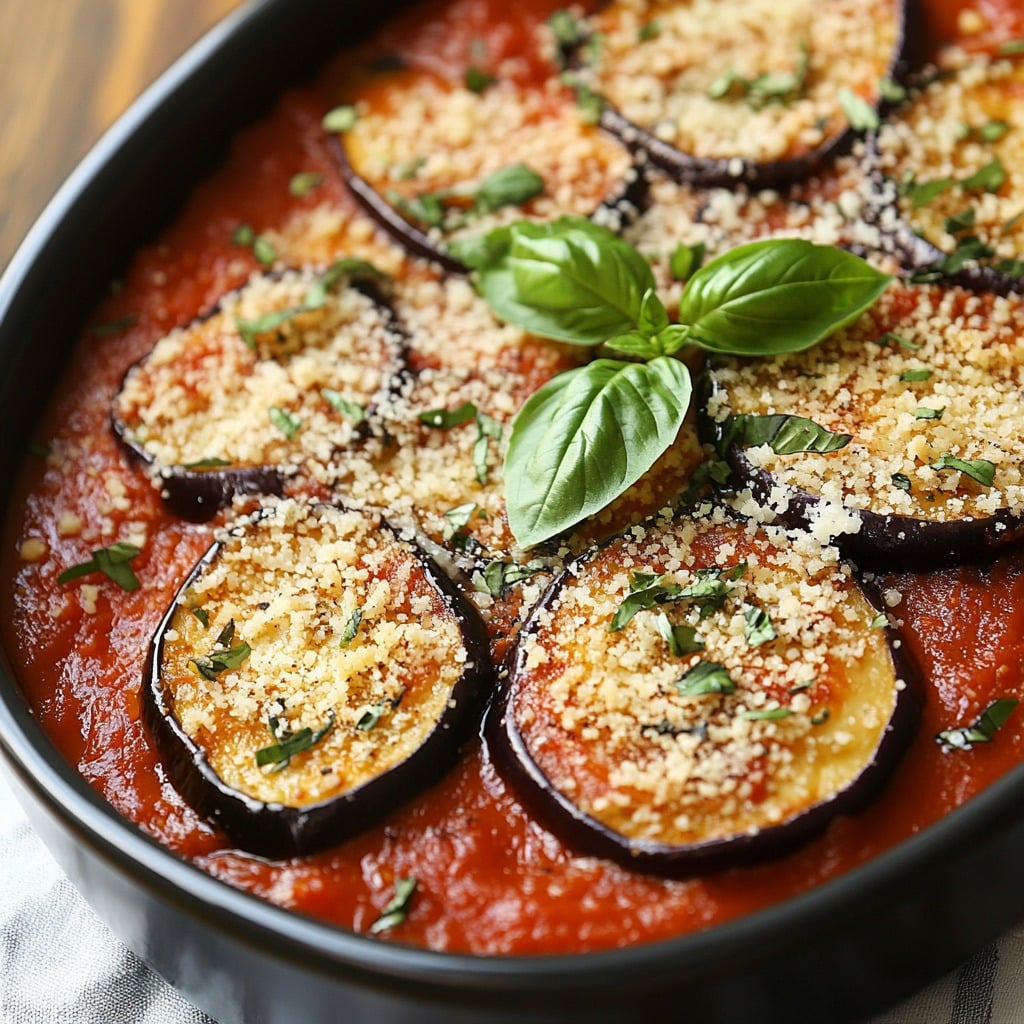 Slow‑Cooker Eggplant Parmesan