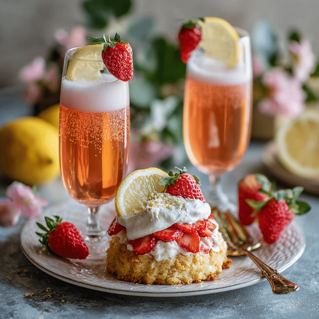 Strawberry Shortcake Mimosas
