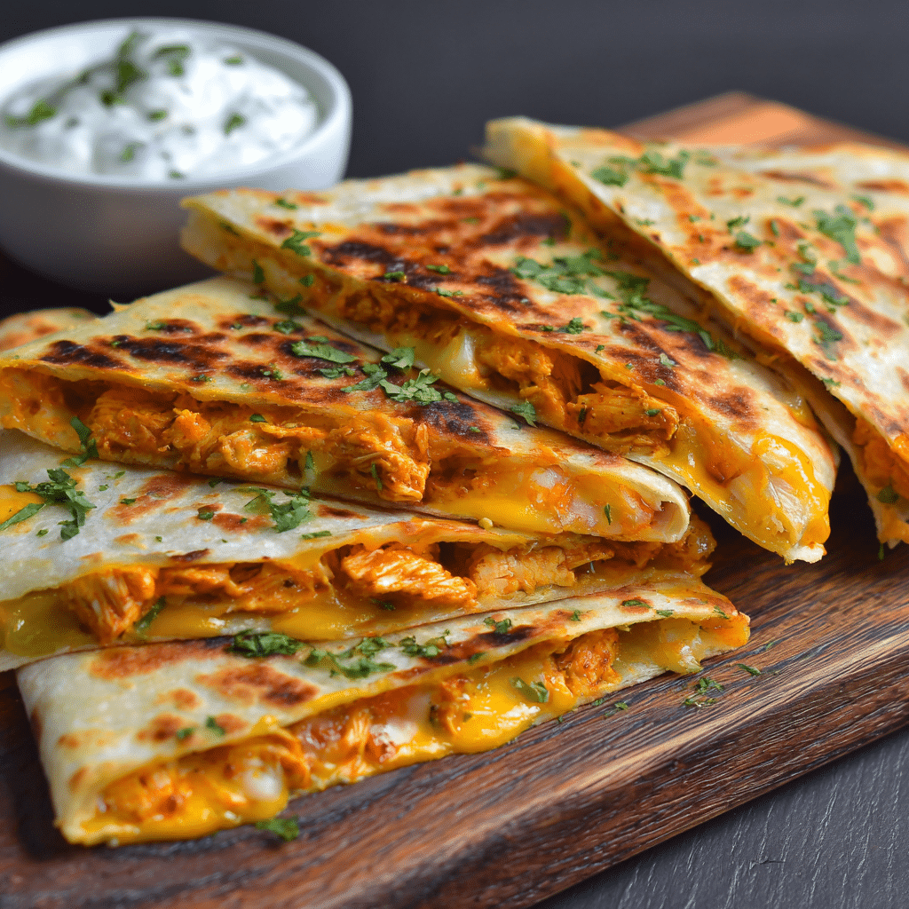 Buffalo Chicken and Cheese Paratha