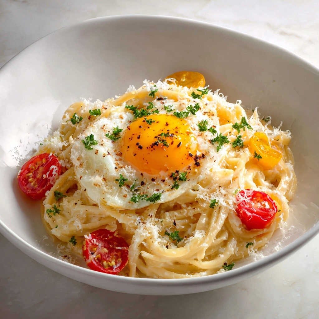 Extra Creamy Cacio e Uova with Grated Egg