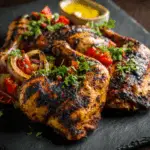 Grilled Chicken Quarters with Ras El Hanout