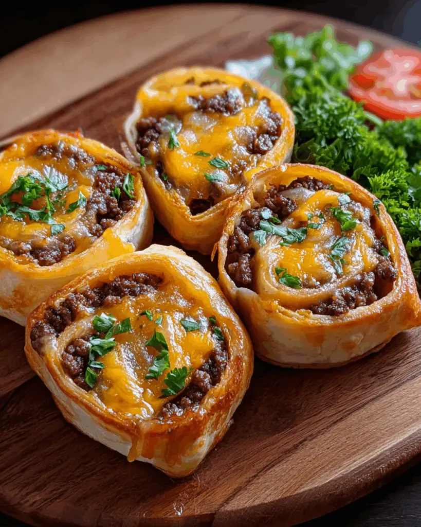Cheeseburger Rollups Perfect for Football Season Snacks