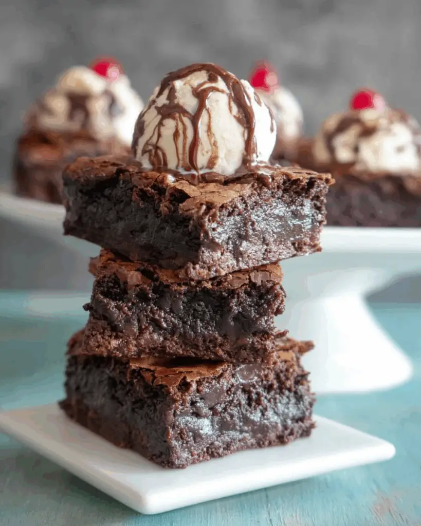 Ice Cream Sundae Brownies