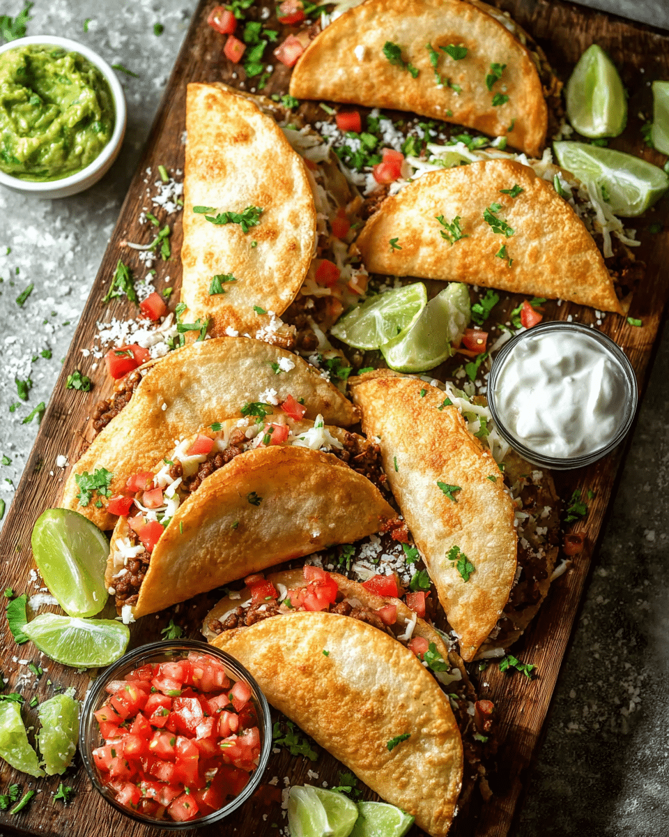 Perfect Crispy Refried Bean Tacos for Mexican Independence Day