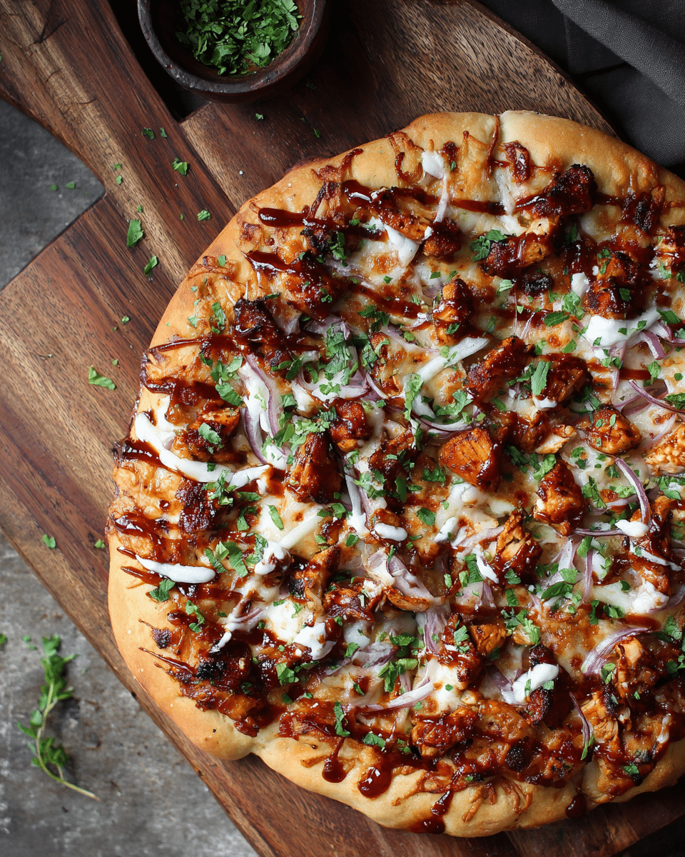 Football Season Recipe: BBQ Chicken Pizza