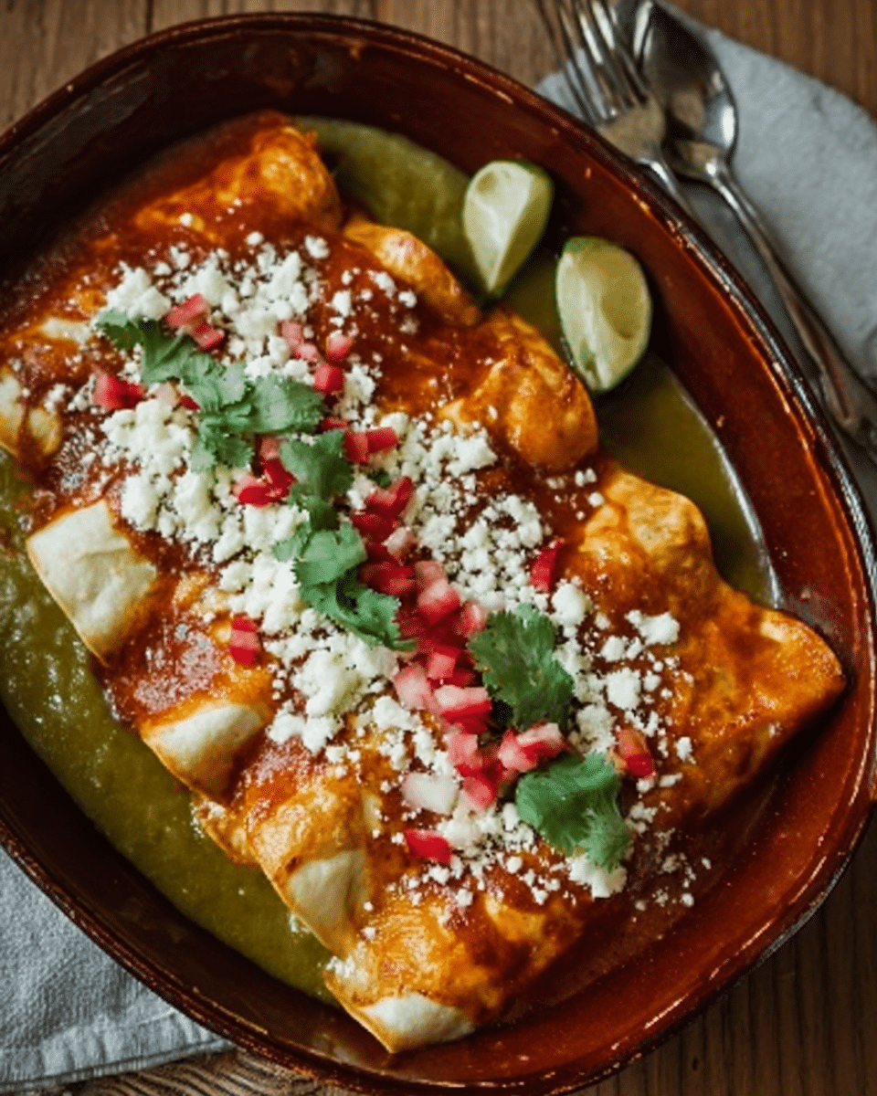 Enchiladas Divorciadas for Mexican Independence Day