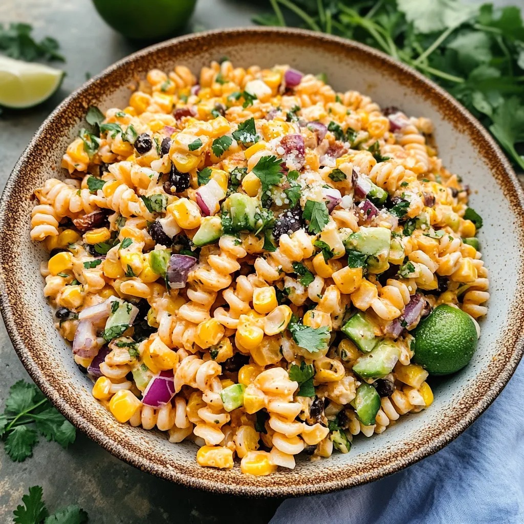 Zesty Mexican Street Corn Pasta Salad for Summer Fun