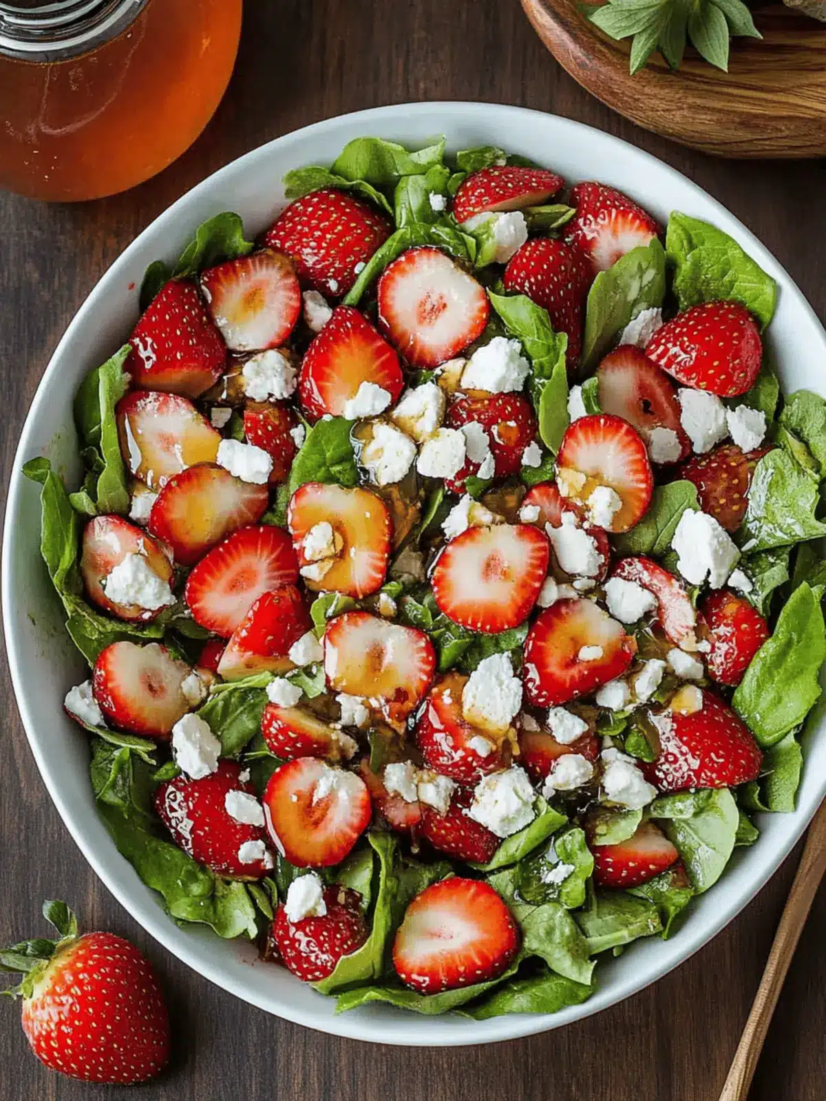 Strawberry Salad with Honey Vinaigrette