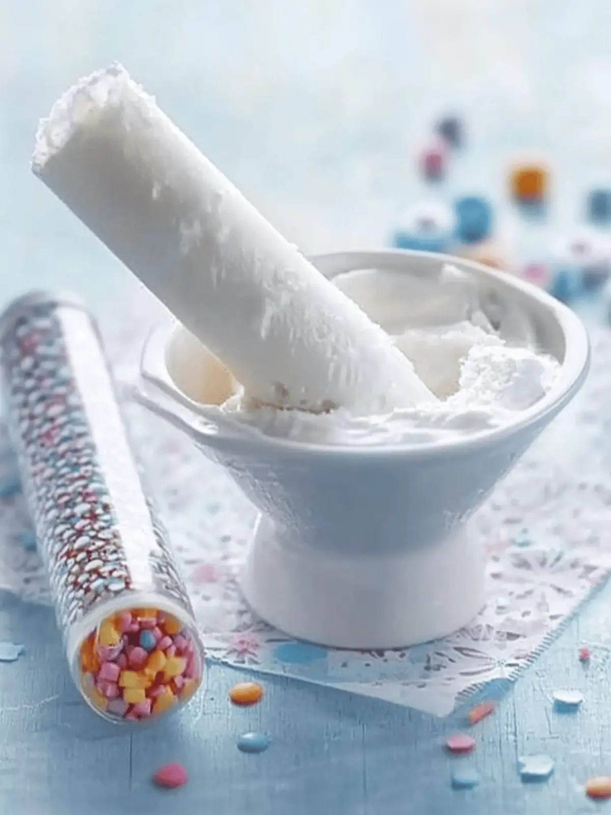 Instant vanilla ice cream