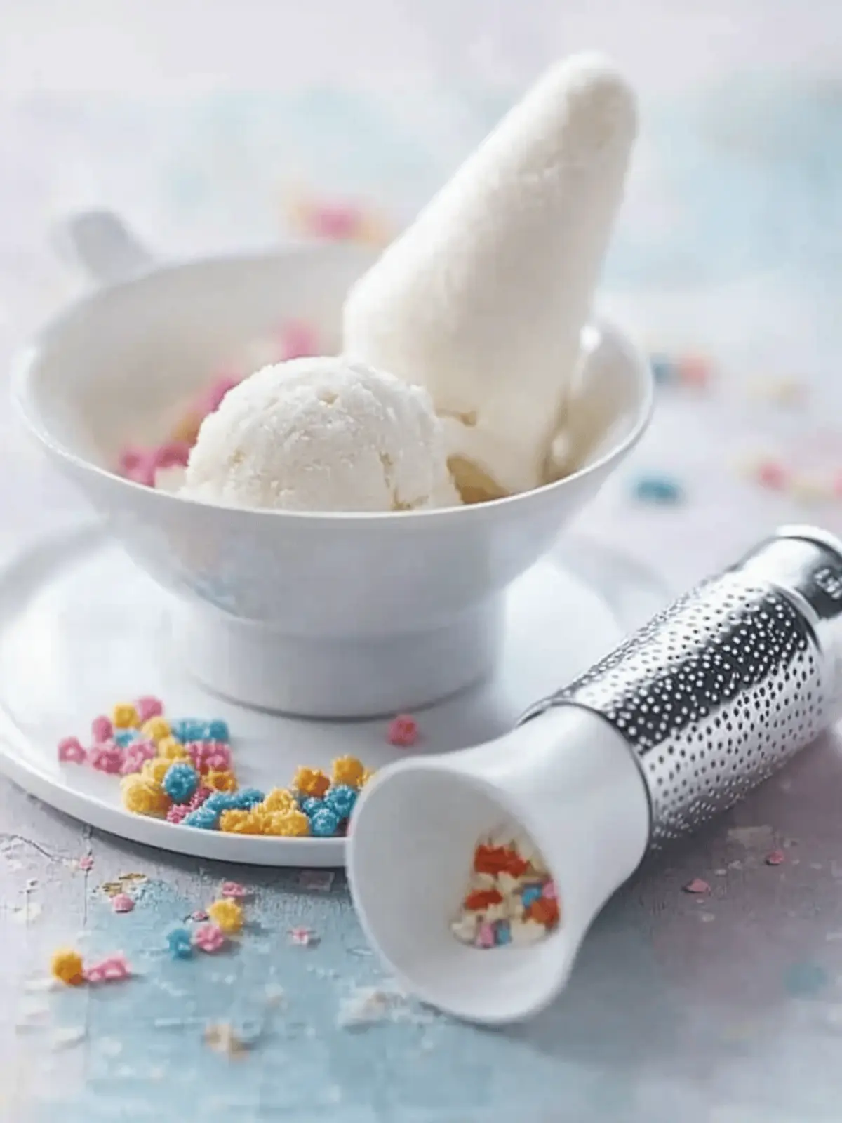 Instant vanilla ice cream