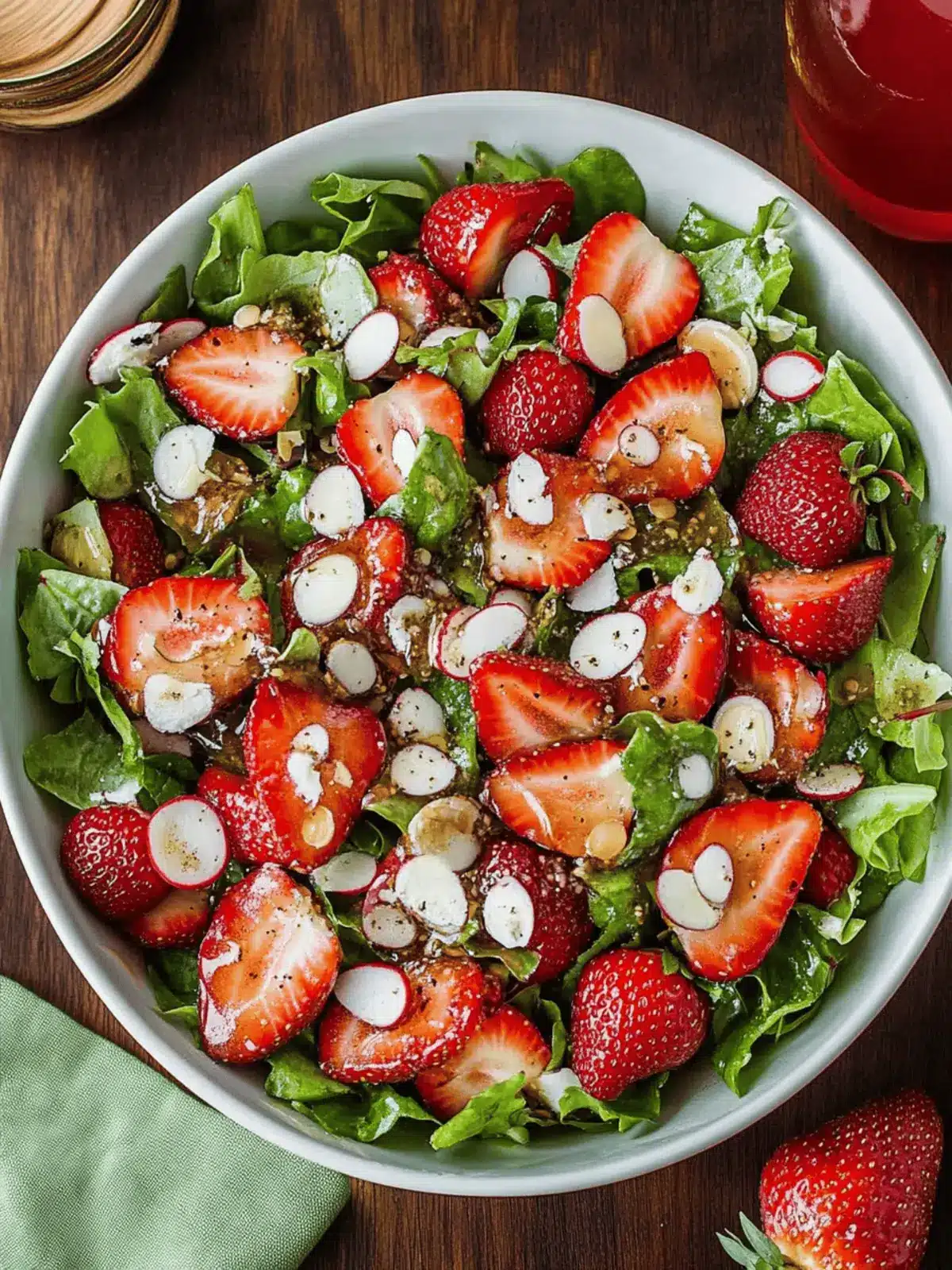 Strawberry Salad with Honey Vinaigrette