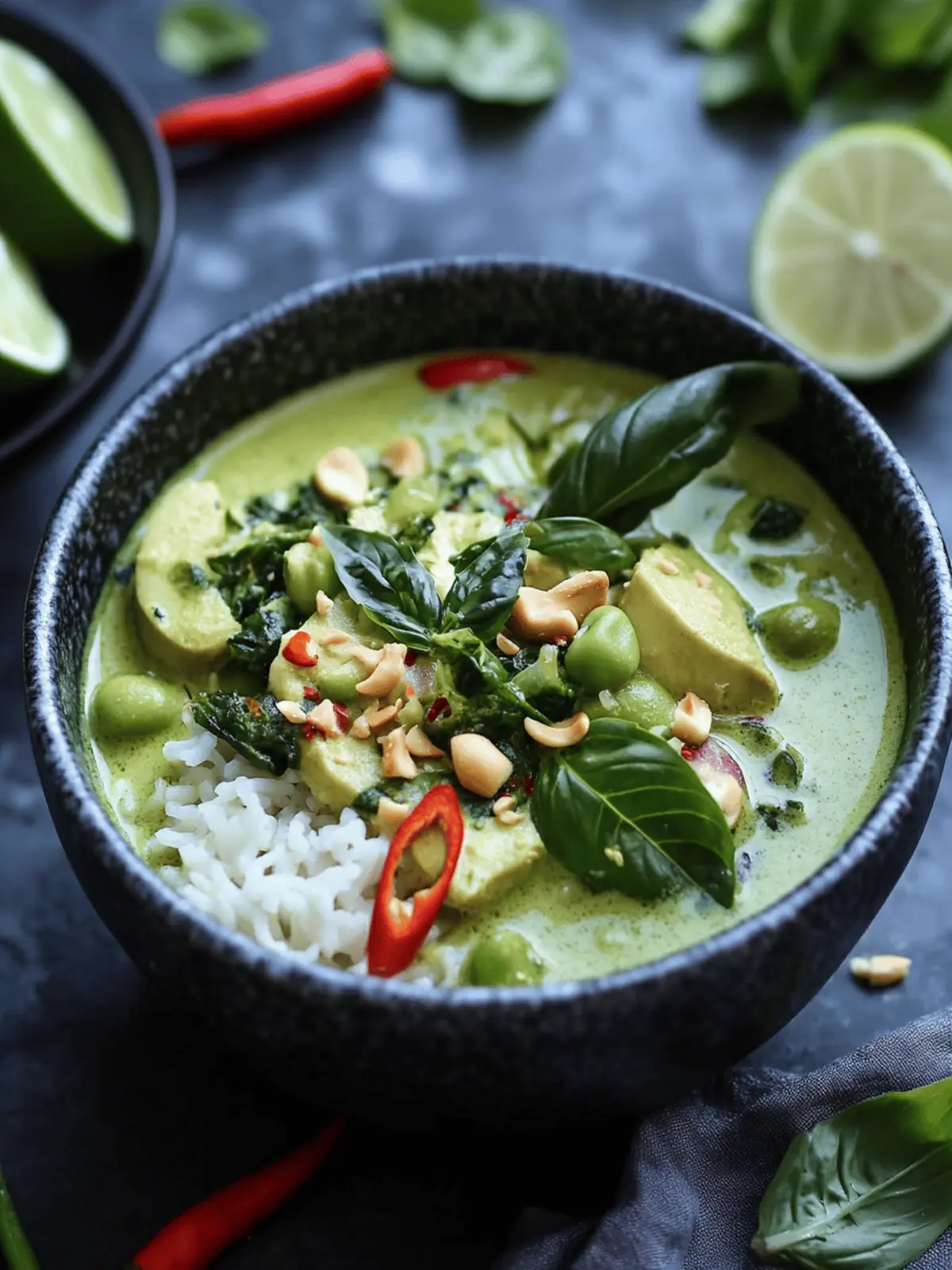 Vegan Thai green curry