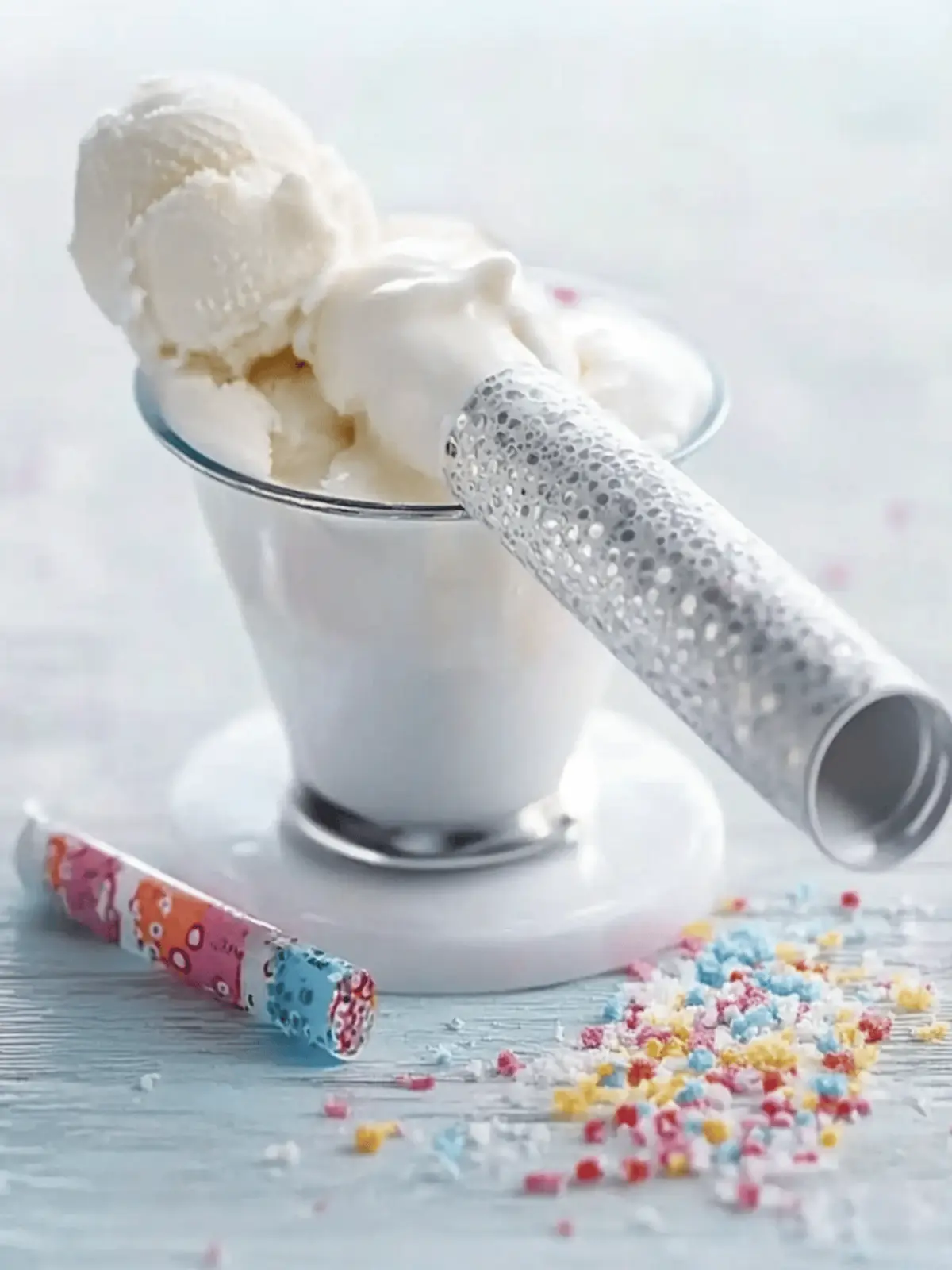 Instant vanilla ice cream